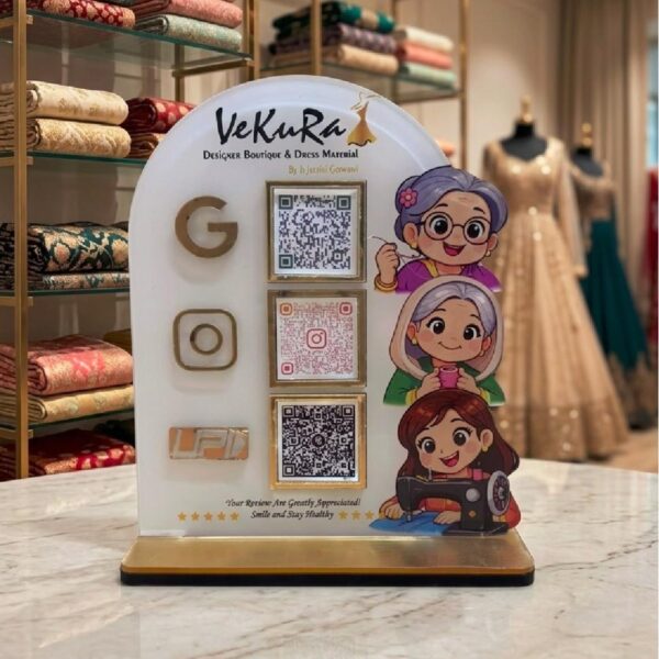 3 QR Standee