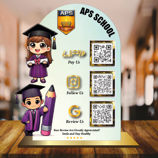 3 QR STANDEE