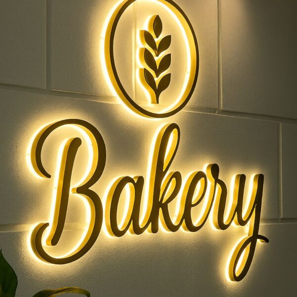 Rectangle Customised Light Name Plate
